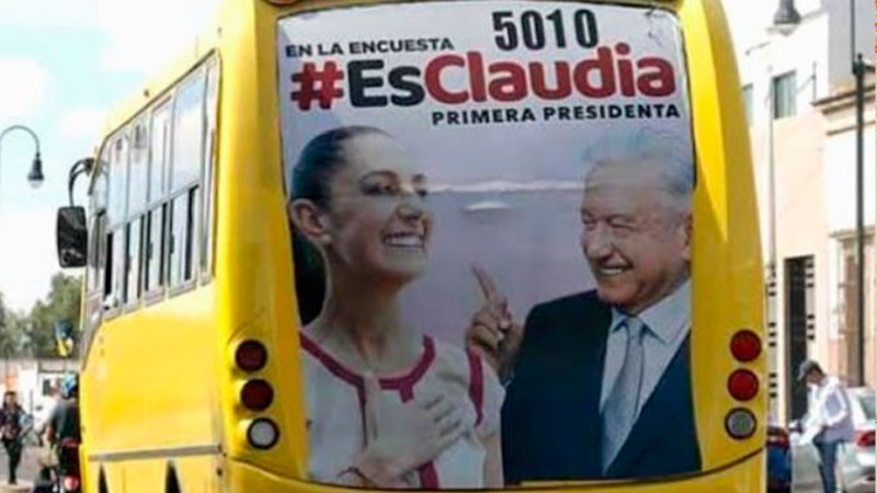 INE ordena a empresa de transporte público de Acapulco eliminar propaganda de Morena 