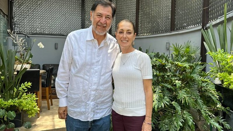 Nombra Claudia Sheinbaum a Fernández Noroña como vocero rumbo a la elección del 2024 