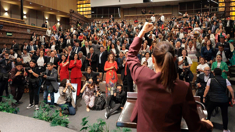 Claudia Sheinbaum llama a legisladores de Morena, PT y el PVEM a sumar esfuerzos 