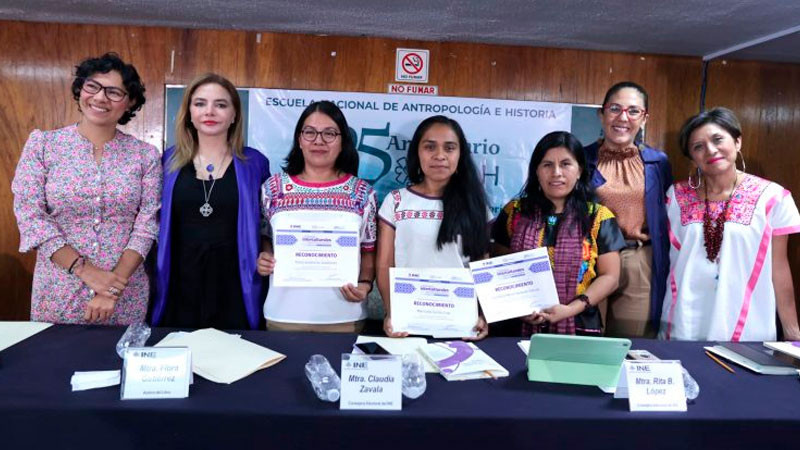 Reconoce INE interculturalidad en participación política de las mujeres 