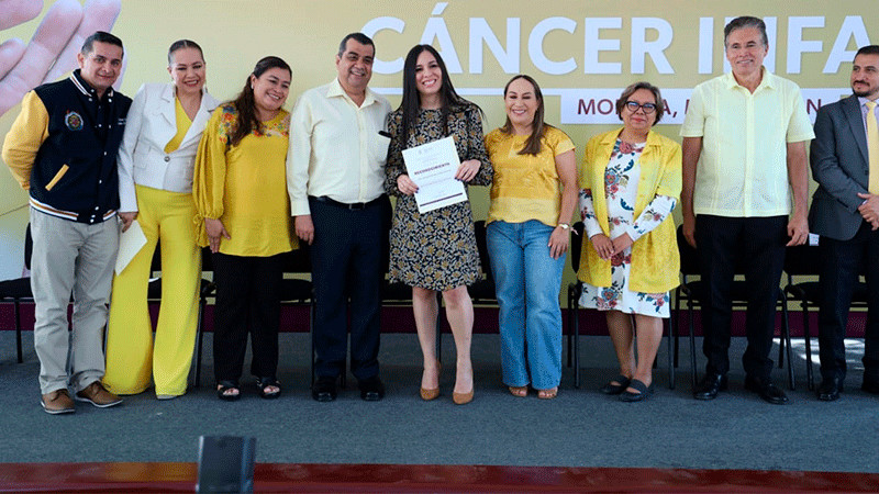 Concientizan DIF Michoacán y sector salud sobre el cáncer infantil 