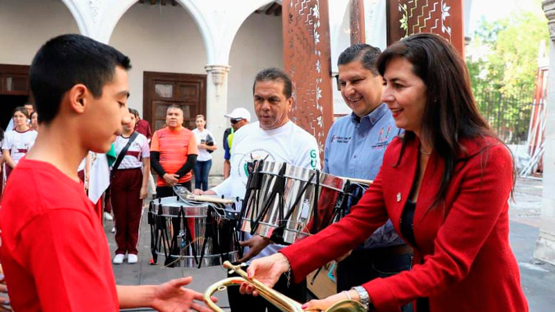 Fomenta SEE cultura cívica y valores patrios, en Michoacán 