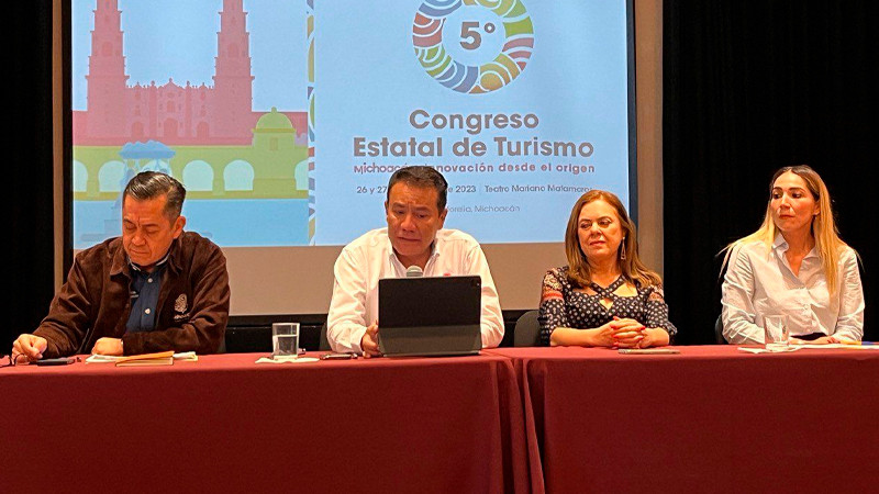 Sectur invita al quinto Congreso Estatal de Turismo, con sede en Morelia 