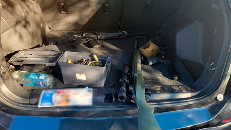 En Sonora, asegura vehículo con fusiles de asalto, cargadores y más de 570 cartuchos útiles 