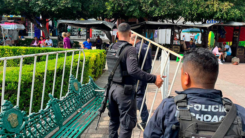 Garantizada la seguridad para El Grito de Independencia en Zitácuaro  