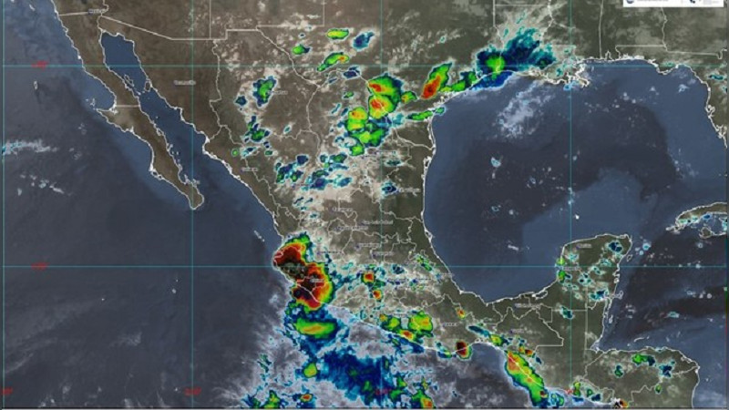 Lluvias puntuales intensas, descargas eléctricas y posible caída de granizo en Michoacán 