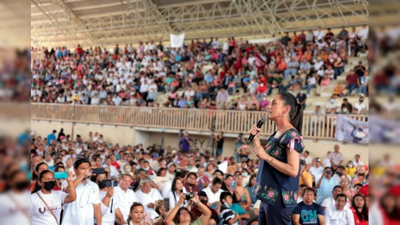 Claudia Sheinbaum inicia en Morelia su gira por México 