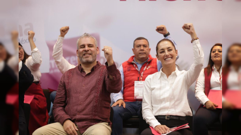 En Michoacán, Sheinbaum inicia movimiento nacional para la "unidad de la transformación"