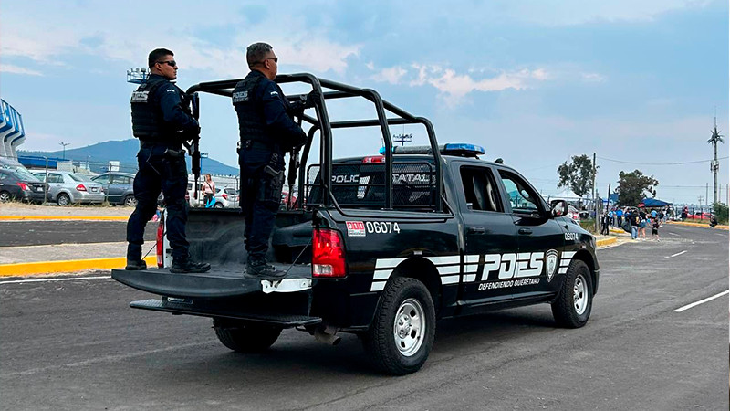 Policía Estatal de Querétaro efectuó 75 operativos; se detuvo a 628 personas, en una semana 