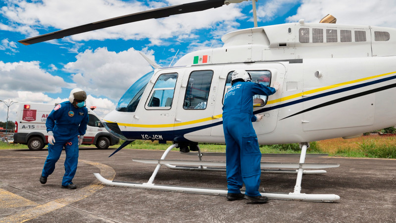 Ambulancia aérea del Gobierno de Michoacán ha salvado 98 vidas: SSM 