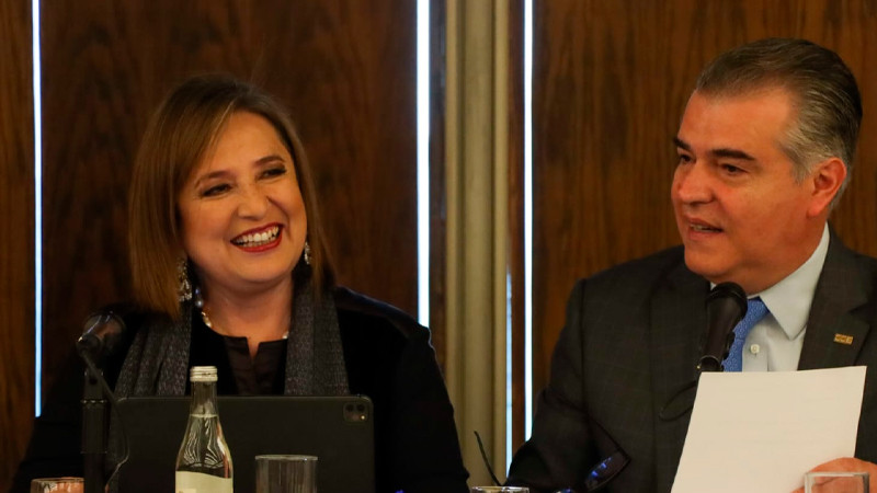 Promete Xóchitl Gálvez "mano dura" contra el crimen, en reunión con empresarios 