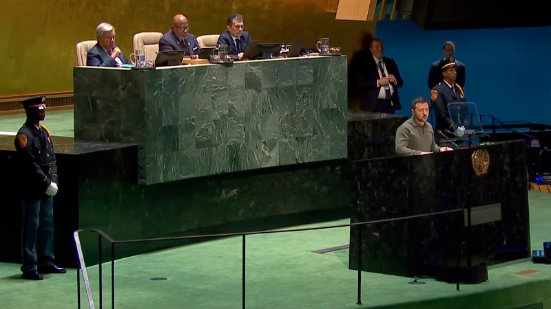 Zelenski acusa a Rusia de genocidio, ante la ONU 