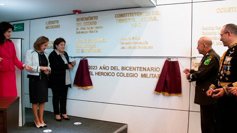 Congreso de Querétaro rinde homenaje al Colegio Militar 