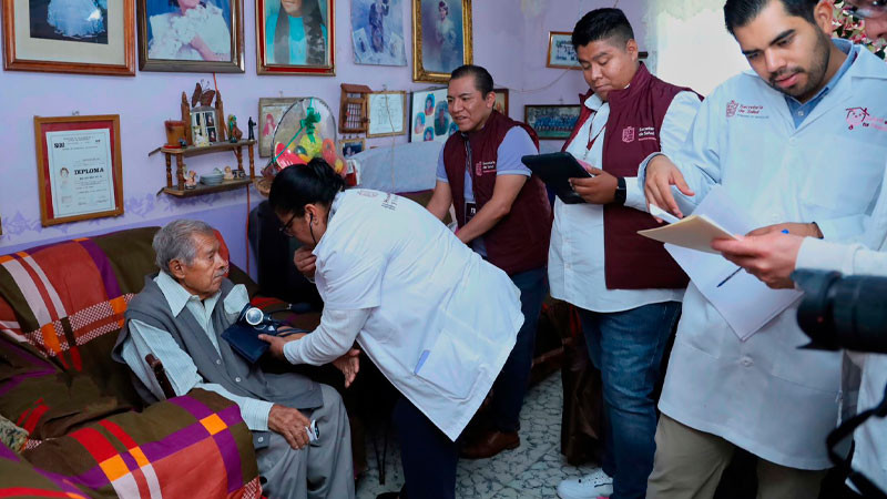 Atendidos en Gobierno de Bedolla más de 47 mil enfermos con Salud en tu Familia 