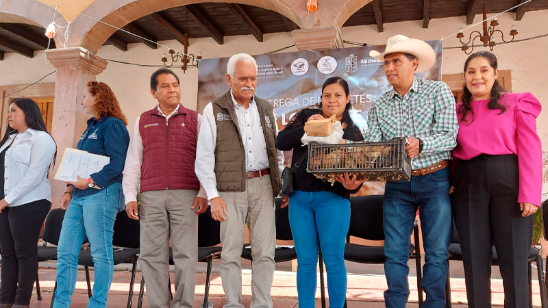 Beneficiadas, 11 mil familias michoacanas con huertos de traspatio 