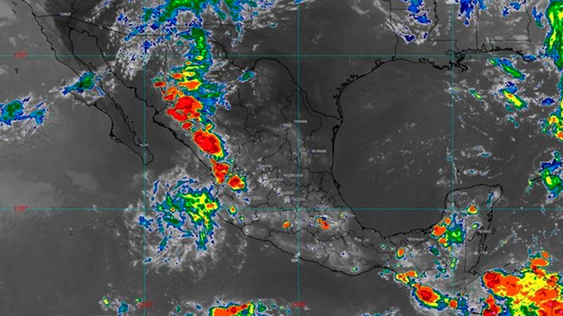 Cielo nublado con lluvias puntuales fuertes en Michoacán 