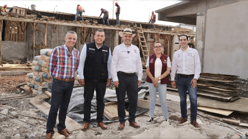 Supervisa Bedolla avances de construcción del Icatmi en Villas del Pedregal 