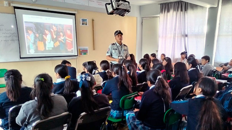 En Puebla, Guardia Nacional da pláticas sobre ciberseguridad en escuelas primarias y secundarias 