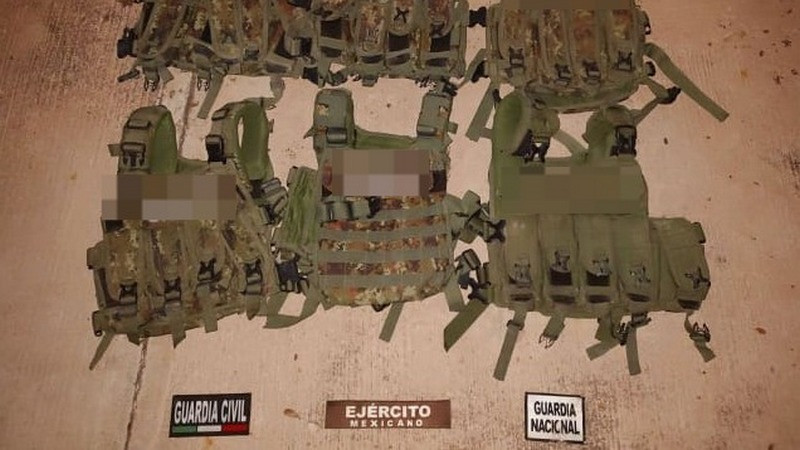SSP, Sedena y GN aseguran vehículo blindado, municiones y equipo táctico en Buenavista