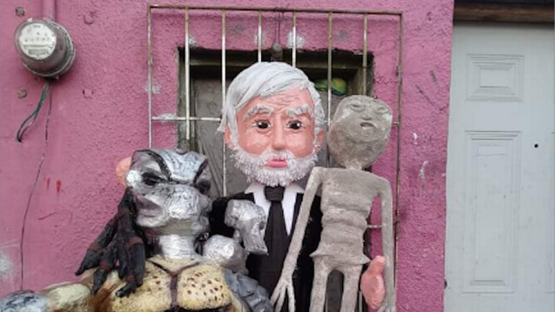 La Piñatería Ramírez rinde homenaje a Jaime Maussan con una piñata especial 