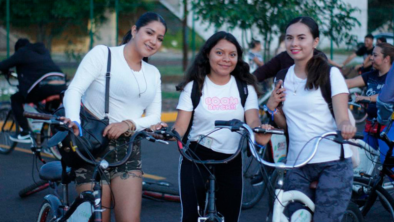 Recorren casi 10 kilómetros de Morelia durante la Rodada Nicolaita