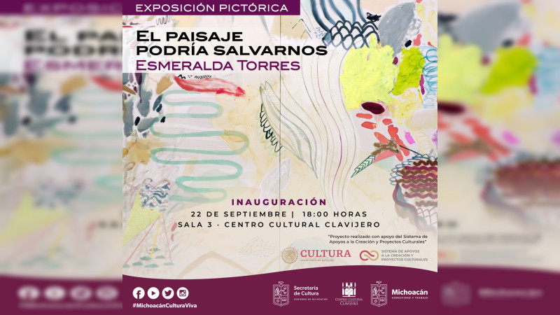Inaugurará Secum exposición de la artista Esmeralda Torres 