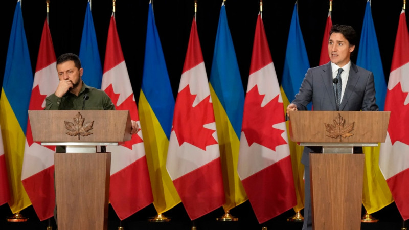 Durante visita de  Zelensky, Canadá y Ucrania firman un nuevo acuerdo de libre comercio  