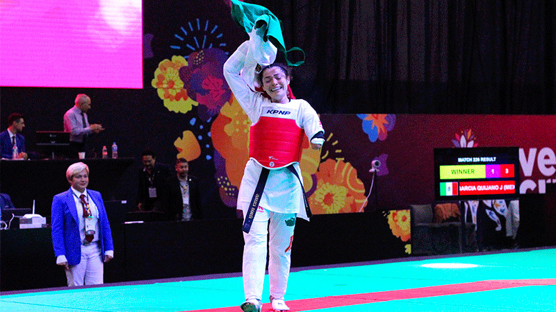 Mexicana Jessica García se cuelga el oro en el Mundial de ParaTaekwondo 
