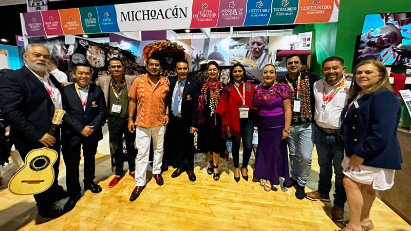 Michoacán promueve sus 10 Pueblos Mágicos en tianguis internacional 