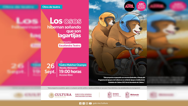 Llega lectura en atril de osos al Teatro Ocampo 
