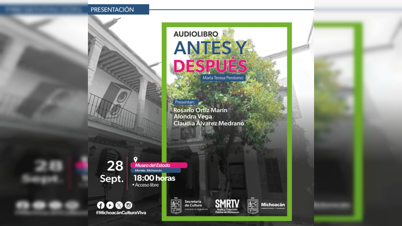 Presentarán Secum y SMRVT audiolibro de María Teresa Perdomo en el Museo del Estado 