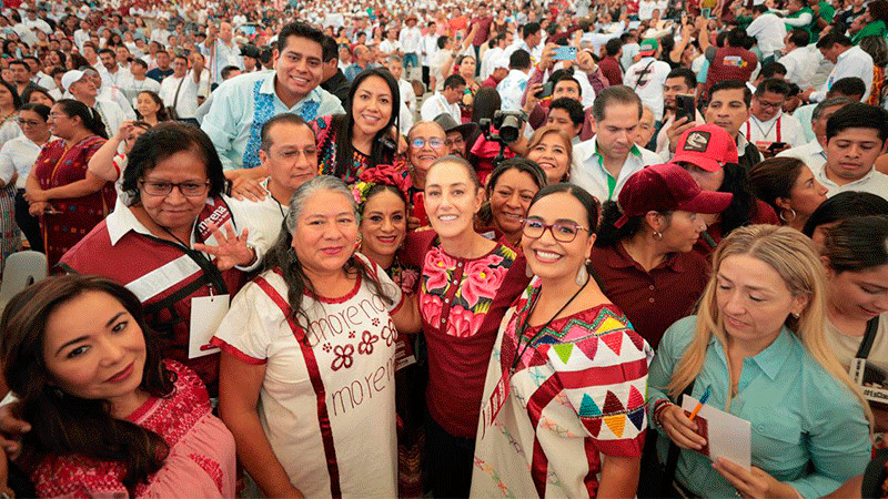 Claudia Sheinbaum suma apoyo de liderazgos oaxaqueños 