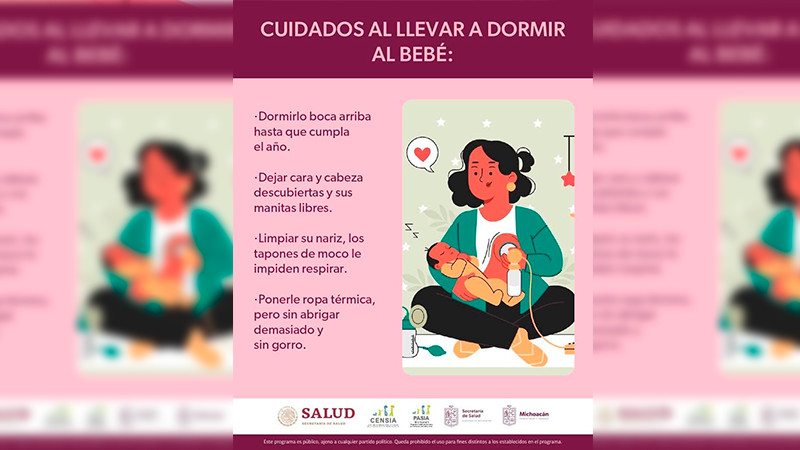 Reduce la muerte súbita en menores de un año con estas recomendaciones 