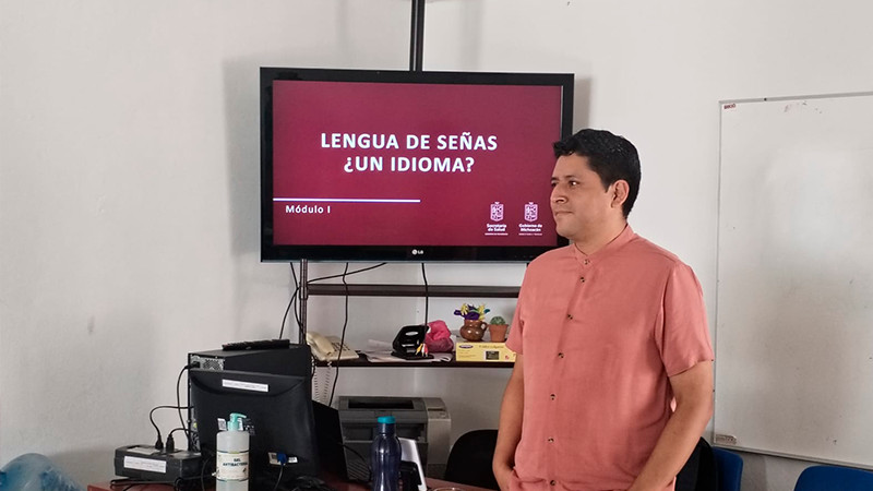 Salud Michoacán capacita a su personal en Lengua de Señas Mexicana
