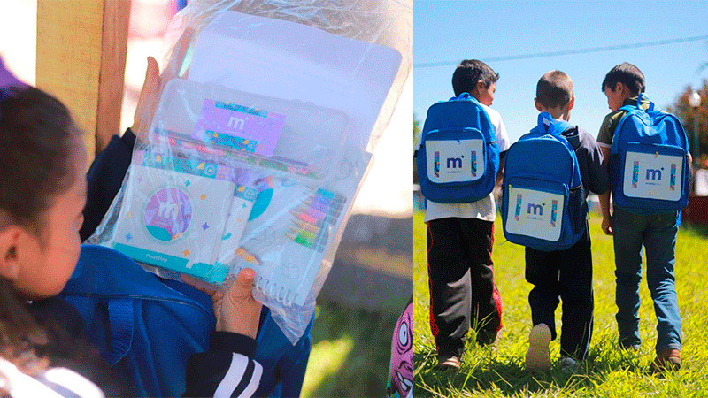 DIF Morelia dona útiles, uniformes y equipo de cómputo para la educación en la comunidad de Ichaqueo 
