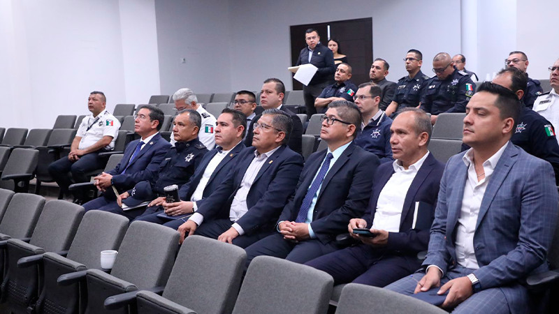 Policía Nacional de España imparte capacitación a mandos de la SSP Michoacán 
