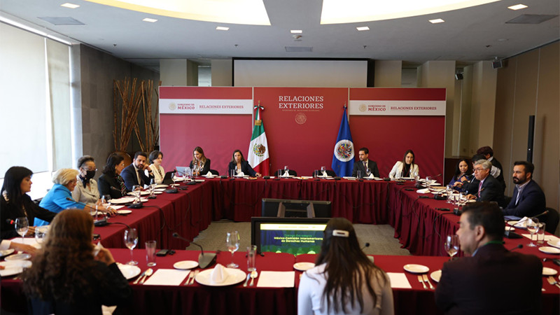 México asegura reducción de homicidios y fortalecimiento en derechos humanos, durante diálogo con la CIDH 