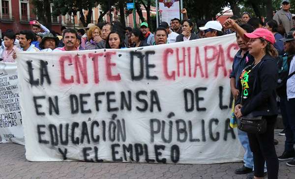 La CNTE en Chiapas decide continuar con el paro 