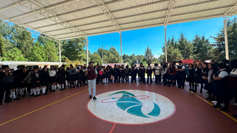 Caravanas del Ijumich llegan al Cecytem plantel Hidalgo 
