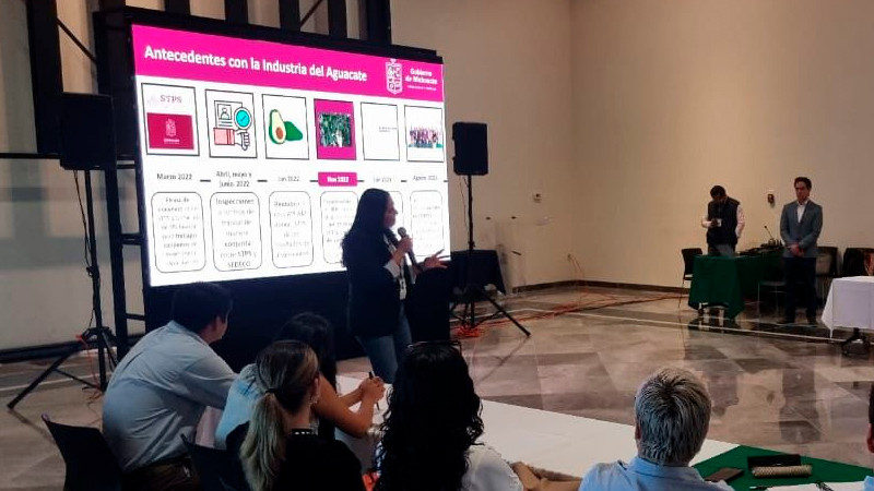 Sedeco promueve formalización laboral en sector aguacatero de Michoacán 