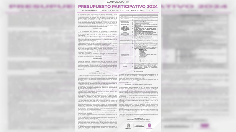 Presenta Toño Ixtláhuac convocatoria al Presupuesto Participativo 2024