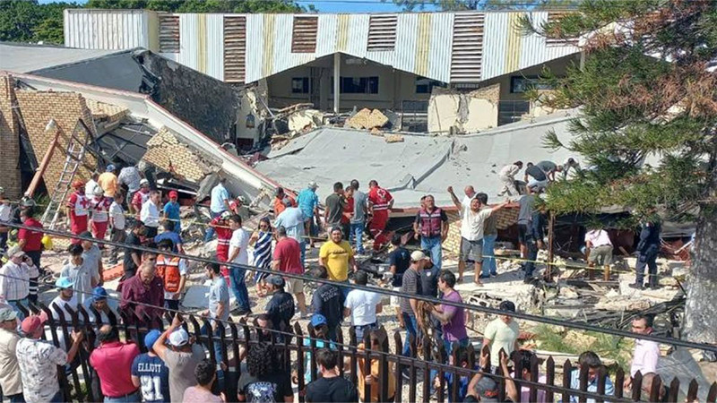 Derrumbe de iglesia Santa Cruz en Tamaulipas suma 10 decesos y 60 heridos 