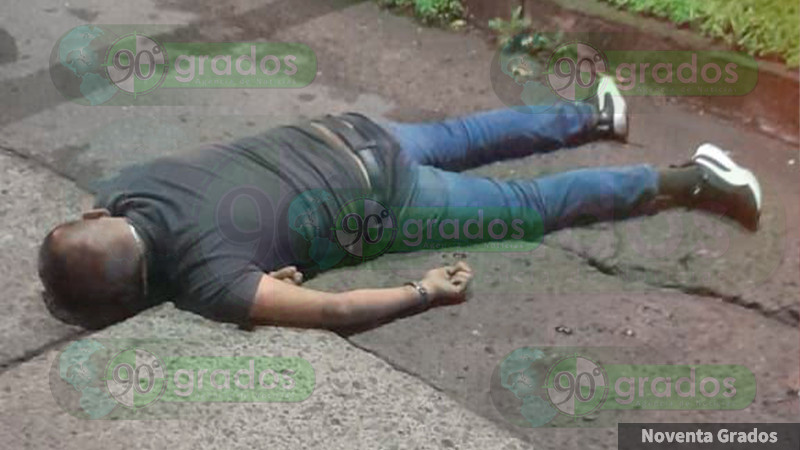 Hallan a hombre muerto en la Avenida Manuel Pérez Coronado en Uruapan 