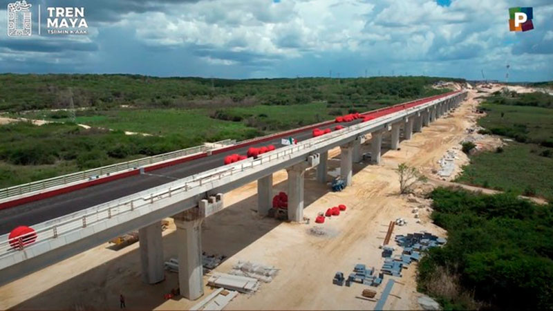 Tramo 2 del Tren Maya llega al 100 por ciento de vía terminada en 234 kilómetros 