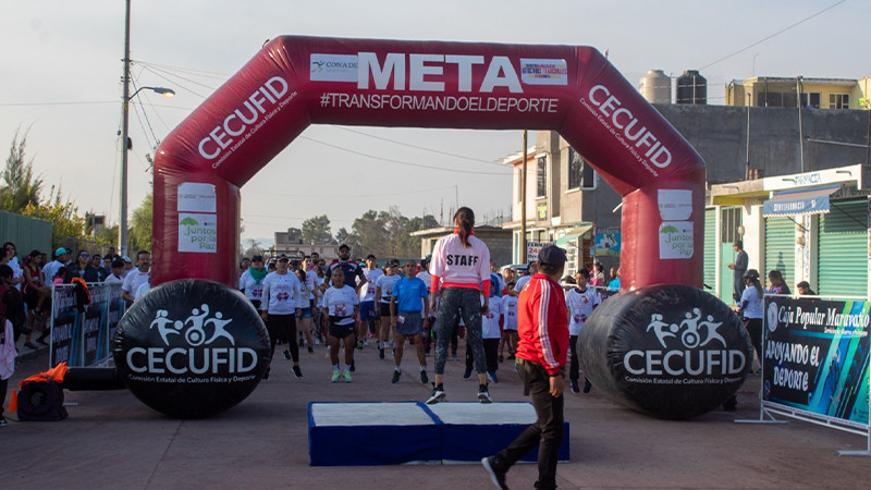 Con carrera atlética, Salud Michoacán promueve donación altruista de órganos