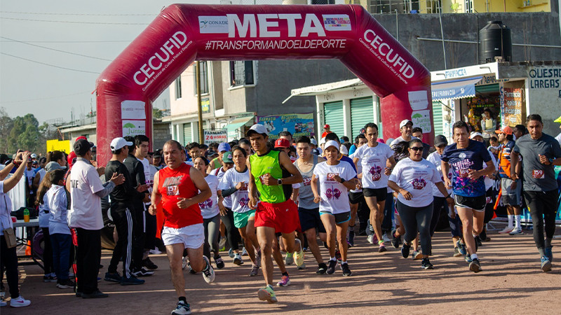 Con carrera atlética, Salud Michoacán promueve donación altruista de órganos