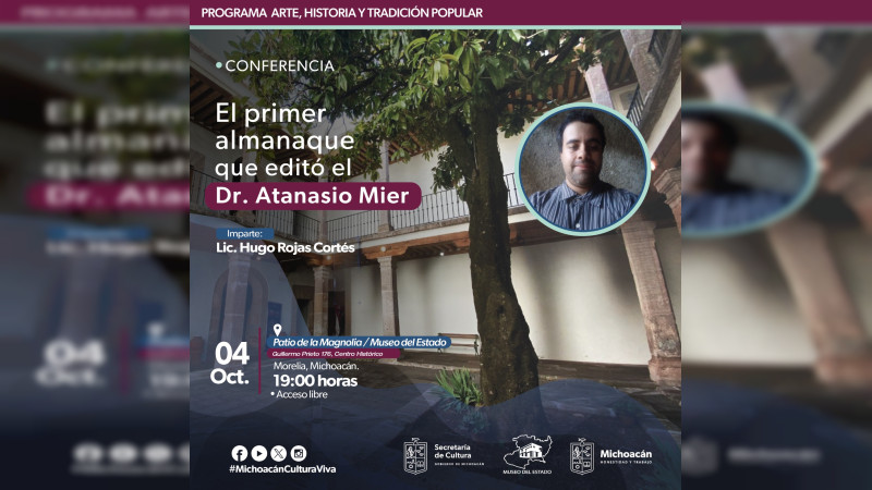 Secum invita a la conferencia sobre el primer almanaque de Anastacio Mier 