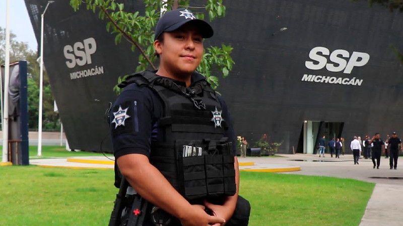 Morelia: mujeres policías se muestran orgullosas de su labor 