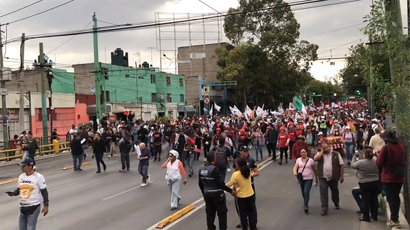Asisten 4 mil 500 personas a marcha del 2 de octubre en CDMX 
