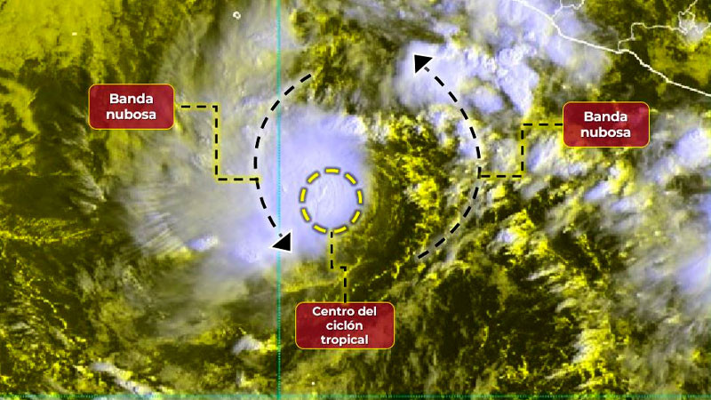 Vientos de la tormenta tropical Lidia se intensifican al suroeste de Jalisco 